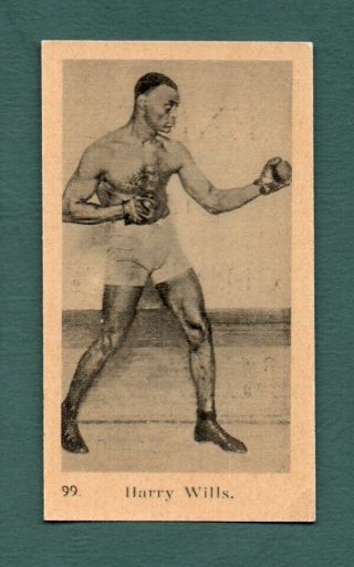Harry Wills 1920 - 1930 French Issue Chocolat Mirault 99 Boxing Card