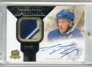 10/11 Upper Deck The Cup Signature Patches Dion Phaneuf