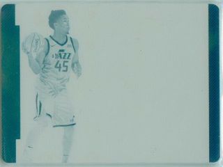 2018 - 19 National Treasures 2017 - 18 Rc Printing Plate Donovan Mitchell 1/1 Rookie