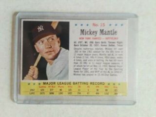 Mickey Mantle 15 1963 Post Cereal Baseball Card
