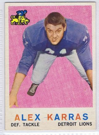 1959 Topps 103 Alex Karras Exmt; Us