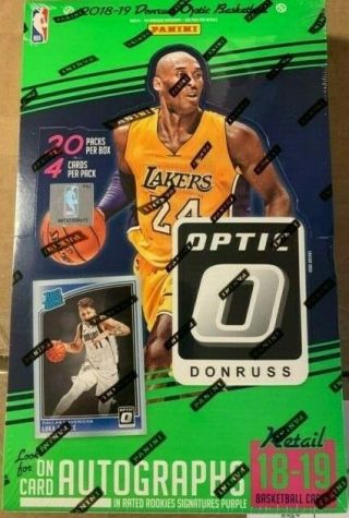 Donruss Optic 2018 - 19 Basketball Nba Factory (20 Pack) Retail Box