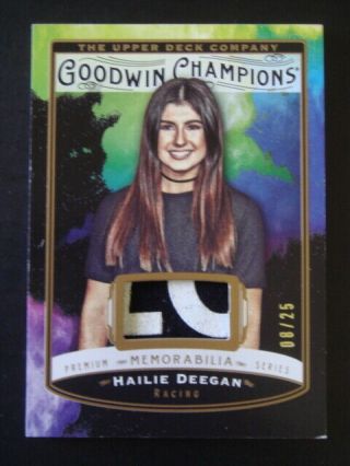 2019 Goodwin Champions Hailie Deegan Premium Series Gu Relic Patch 08/25