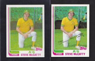 1982 Topps Pure True Blackless 113 Steve Mccatty A 