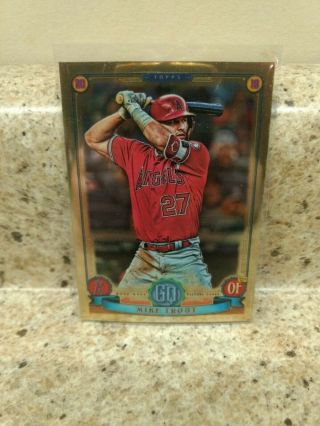 2019 Topps Gypsy Queen Chrome 1 Mike Trout