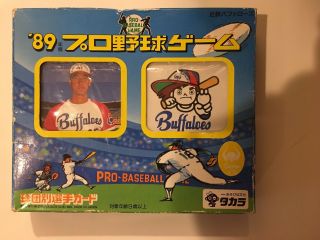 1989 Takara Baseball Card Game Buffaloes Set - Box
