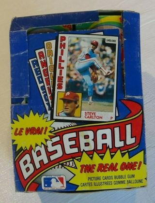 1984 Opc (o - Pee - Chee) Baseball Opened Wax Box - 36 Packs - /