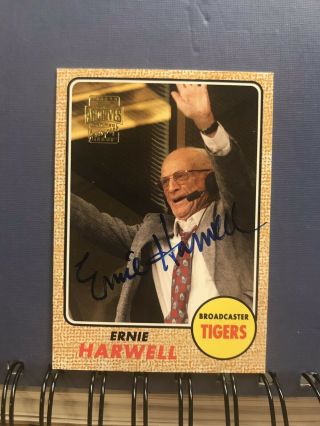 Ernie Harwell (tigers) 2003 Topps Archives Signed Auto Autograph Detroit