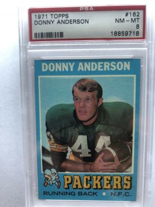 1971 Topps Donny Anderson Psa 8 Packers