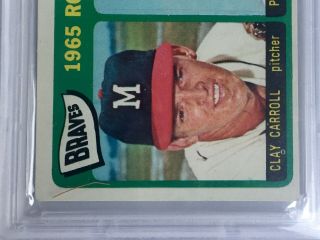 1965 Topps 461 Phil Niekro HOF Braves Rookies PSA 6 EX - MT 4