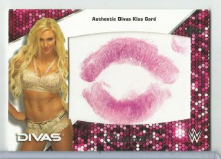 2016 Topps Divas Wwe Charlotte Flair Authentic Kiss 95/99