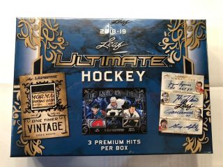 2018 - 19 Leaf Ultimate Hockey Hobby Box