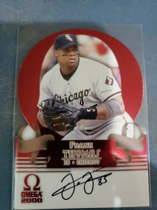 Frank Thomas 2000 Pacific Omega Signatures Die Cut Red 5 Autograph