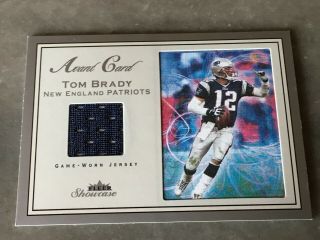 2003 Fleer Showcase Avant Card Avtb Tom Brady Jersey Relic 580/999 Patriots