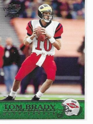 2000 Pacific Tom Brady Rc England Patriots 403 Football Card
