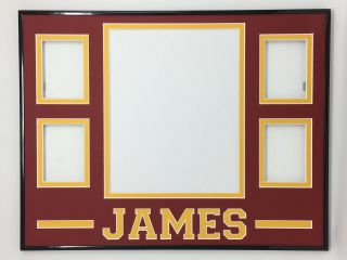 Lebron James Cleveland Cavaliers Frame For Auto Photo & Rare 1/1 Cards