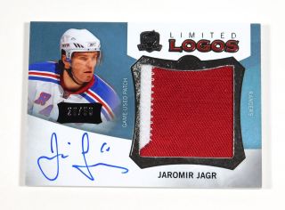 2012 - 13 Ud The Cup Jaromir Jagr Limited Logos On Card Auto Patch /50