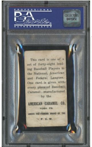 1915 E106 American Caramel Germany Schaefer PSA 1 3