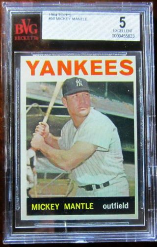 1964 Topps 50 Mickey Mantle Bvg 5