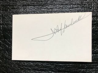 John Havlicek Autograph Index Card Jsa Certified Auto Boston Celtics