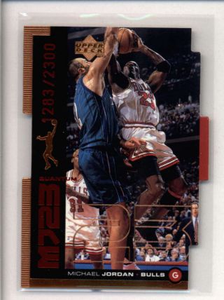 Michael Jordan 1998/99 Upper Deck Mj23 Qmm28 Die Cut Quantum 1283/2300 Ak5857