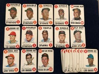 1968 Topps Game Baseball Complete Set (33),  2nd Clemente (34) - Most Nm See Desc