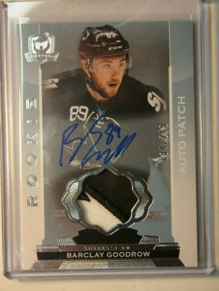 2014 15 Ud The Cup 2 Color Rookie Auto Patch - Barclay Goodrow - San Jose - 34/249