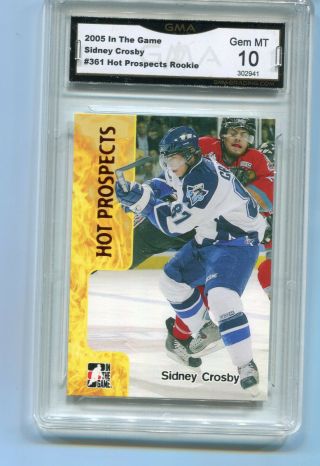 2005 Sidney Crosby Itg Hot Prospects Rookie Gem 10 361