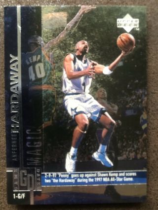 Anfernee Penny Hardaway 1997 - 98 Upper Deck Game Dated Foil 1:2500 Wow