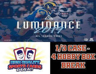 Baltiome Ravens 2019 Panini Luminance Football 1/3 Case 4 Box Break 1