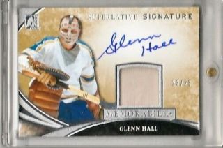 Glenn Hall 15 - 16 Itg Superlative Signature Memorabilia Autograph Auto Jersey /25