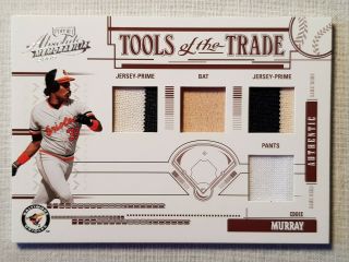 2005 Playoff Absolute Memorabilia Tools Of The Trade Eddie Murray Game - Worn 5/10