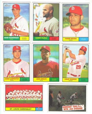 2010 Topps Heritage - St Louis Cardinals Team Set