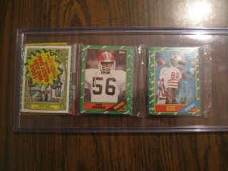1986 Topps Rack Pack With Jerry Rice Hof Rc On Top