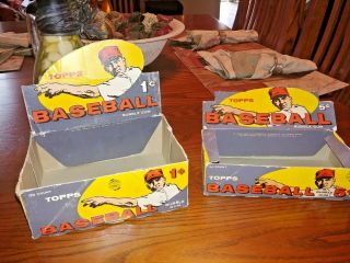 1959 Topps 1 Cent And 5 Cent Display Boxes.