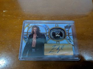 2018 Topps Wwe Legends Edge /50 Auto Hall Of Fame Ring