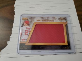 2019 Mike Trout Hits Memorabilia Made Materials 6/10 - Angels
