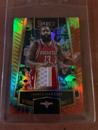 2016 - 17 Panini Select James Harden Patch Card 14/25