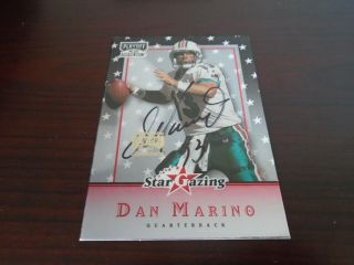Dan Marino 1999 Playoff Momentum Ssd Auto Autograph Sg2