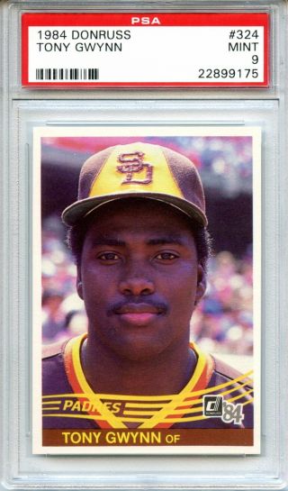 1984 Donruss Tony Gwynn Padres 324 Psa 9