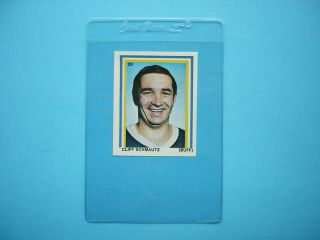1970/71 Eddie Sargent Nhl Hockey Stamp Sticker Card 29 Cliff Schmautz Rookie