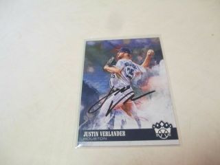 2018 Panini Justin Verlander Houston Astros Hand Signed Autographed Card W /