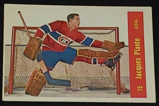 1957/58 - Parkhurst - Jacques Plante - Montreal Canadiens - Hockey Card M15