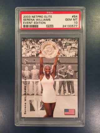 2003 Netpro Elite Event Edition S4 Serena Williams Psa 10
