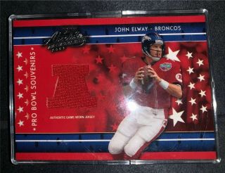 John Elway 2003 Playoff Absolute Memorabilia Pro Bowl Souvenirs Card