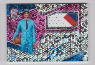 18 - 19 Spectra Rookie Signature Auto Patch Neon Pink /25 76ers - Zhaire Smith 3cl