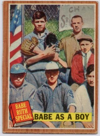 1962 Topps 135 Babe Ruth Vg - Vgex York Yankees Boston Red Sox