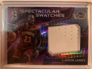 Lebron James 16/17 Spectra Spectacular Swatches Jersey Patch /49