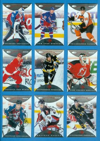 1996 97 Donruss Canadian Ice Red Press Proof Complete Set 1 - 150