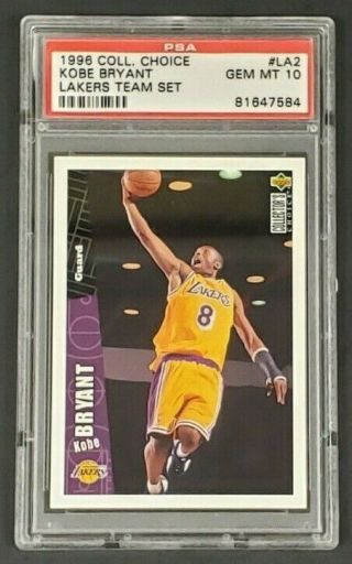 1996 Kobe Bryant Upper Deck Basketball Card La2 Psa Graded Gem 10 (dc)
